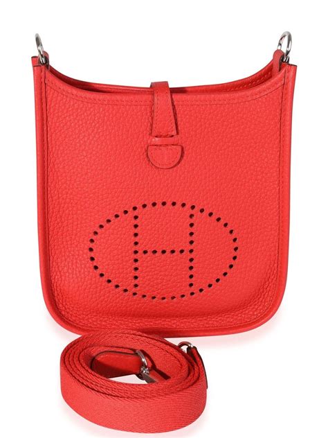 hermes evelyne bag red|Hermes evelyne bag pre owned.